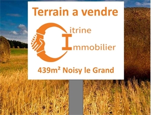 terrain à la vente -   93160  NOISY-LE-GRAND, surface 439 m2 vente terrain - APR717902